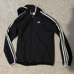 Adidas Zip Up With Hood- windbreaker like